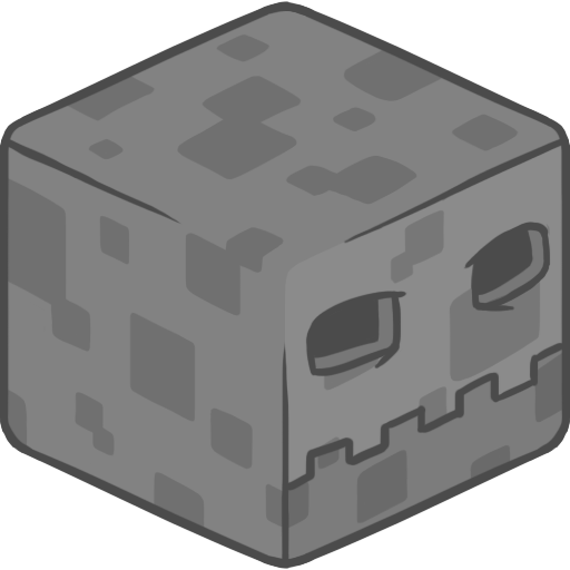 cabeça de monstro do minecraft